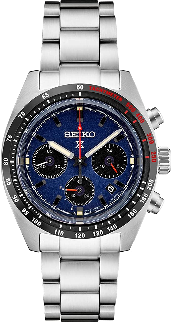 SEIKO Prospex Speedtimer Solar Chronograph Blue Dial Men's Watch SSC815