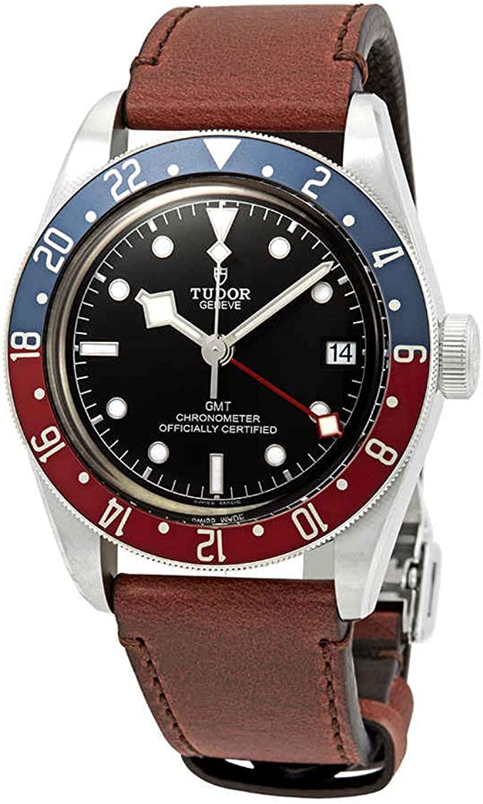 Tudor Black Bay Automatic Black Dial GMT Pepsi Bezel Men's Watch 79830RB-0002